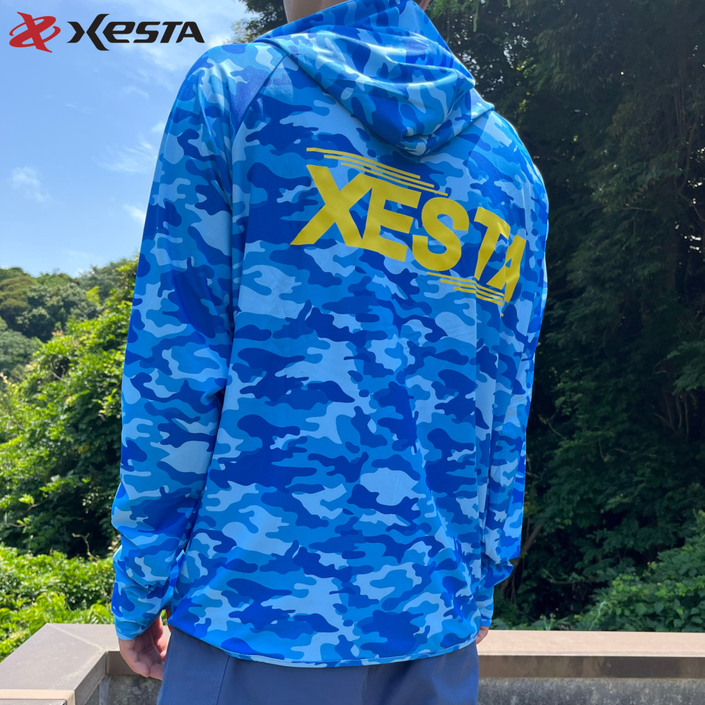 XESTA ラッシュパーカー XL ブルーカモ×ネイビー XESTA ラッシュパーカー - XESTA ONLINE SHOP