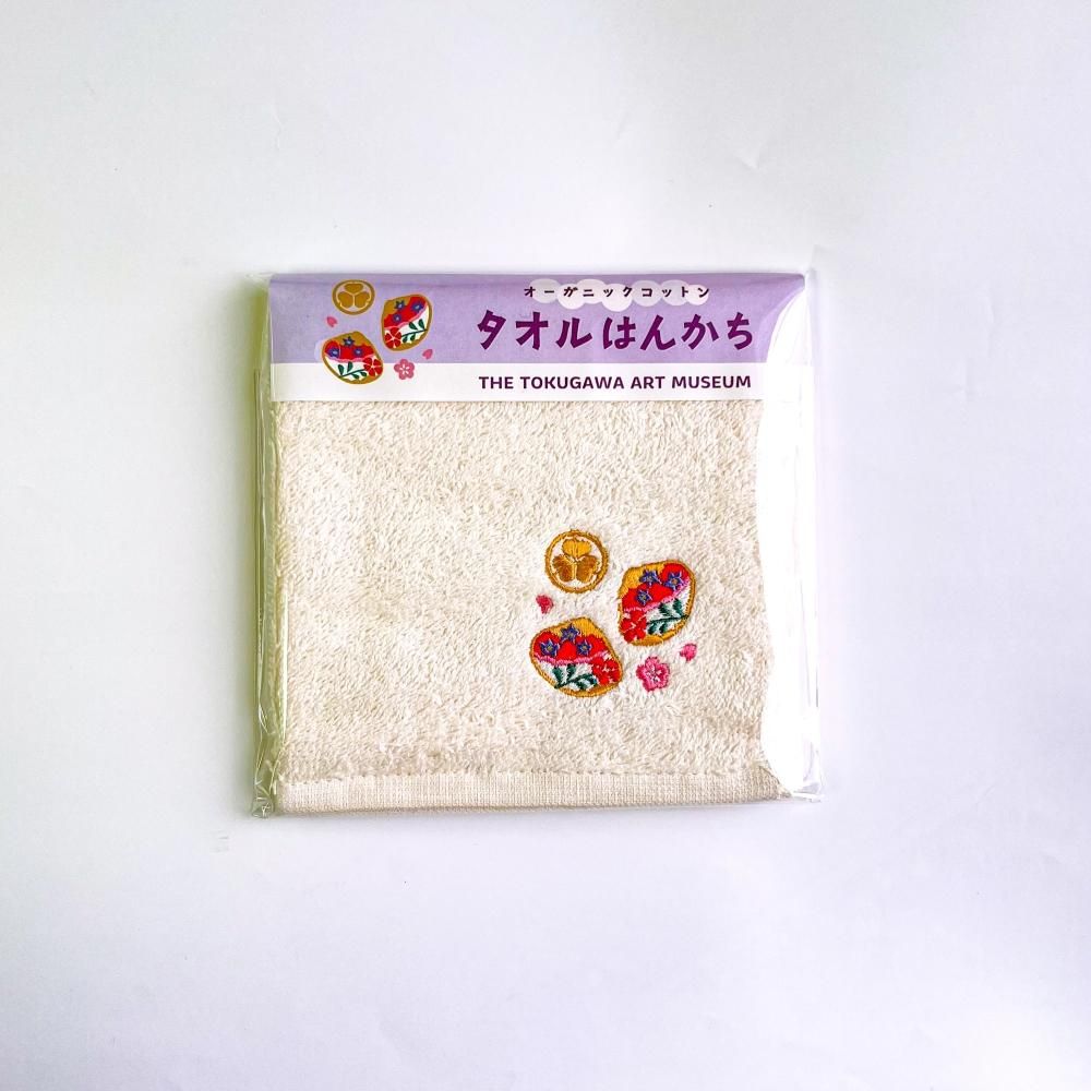 オーガニックコットン タオルハンカチ 合わせ貝 - 徳川美術館