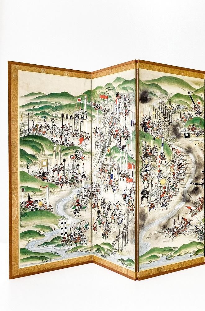 戦国時代屈指の戦いを描いた「長篠合戦図屏風」 | nippon.com