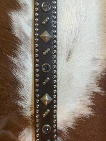 スタッズベルト・30's,40's Style Studded Leather Belt W34inch スタッズベルト・30's,40's Style Studded Leather Belt W34inch
