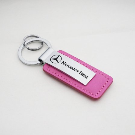 メルセデスベンツ Mercedes Benz レザーキーホルダー／ピンク | 人気