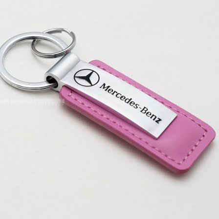メルセデスベンツ Mercedes Benz レザーキーホルダー／ピンク | 人気
