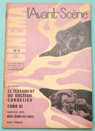 L'Avant-Scene Cinema No6ý 󡦥Υ֥ɥꥨΤΰסLe Testament Du Docteur Cordelier