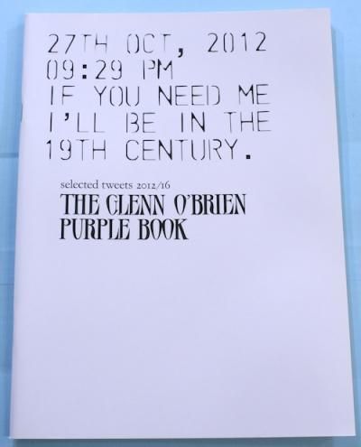 PURPLE FASHION 25ϿTHE GLENN O'BRIEN