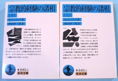 流行に  W.ジェイムズ 上下2冊揃 宗教的経験の諸相 - 下北沢 東京 仏教