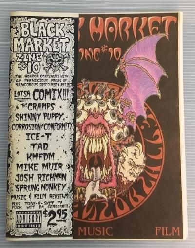 BLACK MARKET ZINE 10COMIX MUSIC FILM