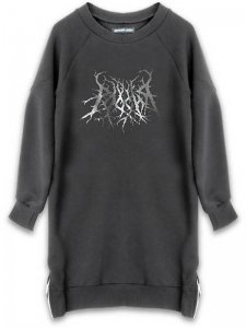 <strong>ANTON LISIN</strong>DECAPITATED LONG PRINT CREW SWEAT<br>BLACK / BLACK