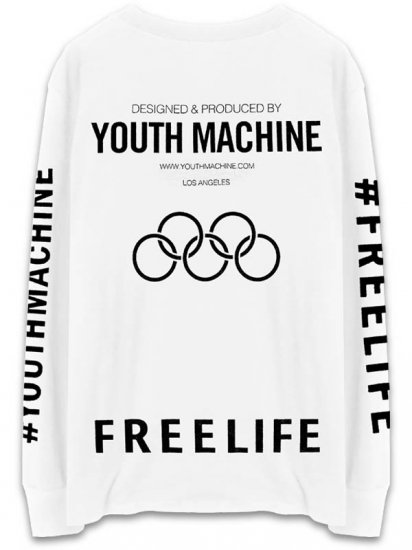 YOUTH MACHINE × BIXEL-FREELIFE CLASSIC LONG SLEEVE T-SHIRT - SHINKIROU