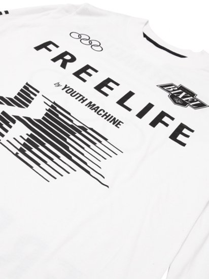 YOUTH MACHINE × BIXEL-FREELIFE CLASSIC LONG SLEEVE T-SHIRT - SHINKIROU