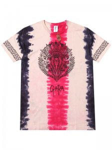 <strong>GARA</strong>INDIAN DYE T-SHIRT<br >RED TIEDYE