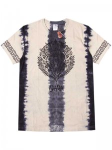 <strong>GARA</strong>INDIAN DYE T-SHIRT<br >BLACK TIEDYE