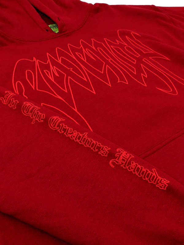 REVENGE - 'KILL' OUTLINE RED SWEAT HOODIE - SHINKIROU1.0