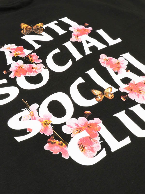 ANTI SOCIAL SOCIAL CLUB - PEACH LOVE BLACK T-SHIRT - SHINKIROU1.0