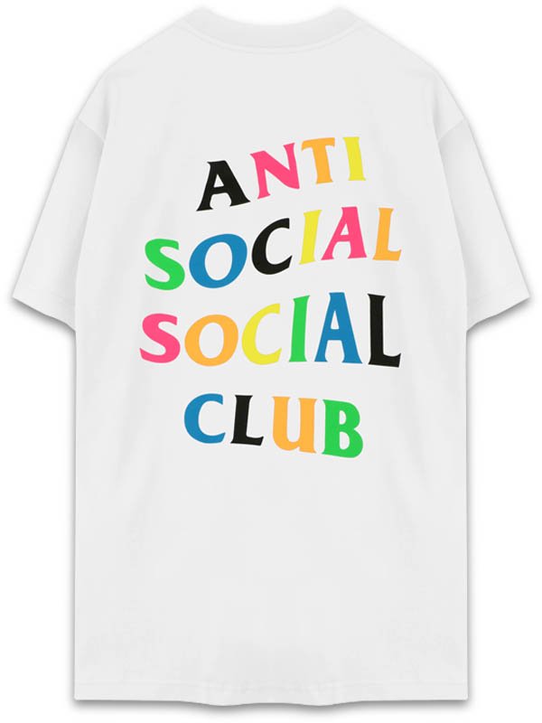 ANTI SOCIAL SOCIAL CLUB - RAINY DAYS RAINBOW WHITE T-SHIRT ...