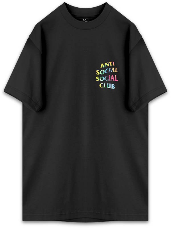 ANTI SOCIAL SOCIAL CLUB - THAI DYE BLACK T-SHIRT - SHINKIROU1.0