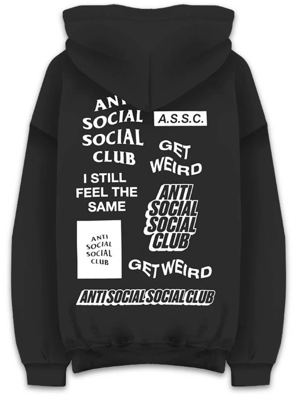 Anti Social Social Club Bukake黒パーカー ASSC