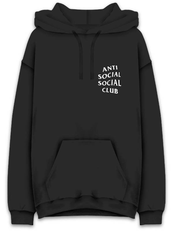 ANTI SOCIAL SOCIAL CLUB - BUKKAKE BLACK SWEAT HOODIE - SHINKIROU 1.0