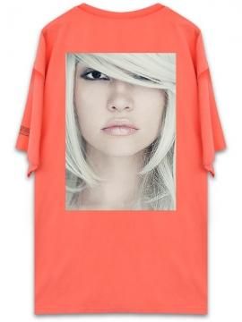 <strong>UNUSUAL</strong>BEING PROFOUNDLY THE SHADE BEAUTY T-SHIRT<br>NEON RED ORANGE