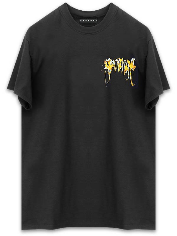 REVENGE - FLAME BLACK T-SHIRT - SHINKIROU1.0