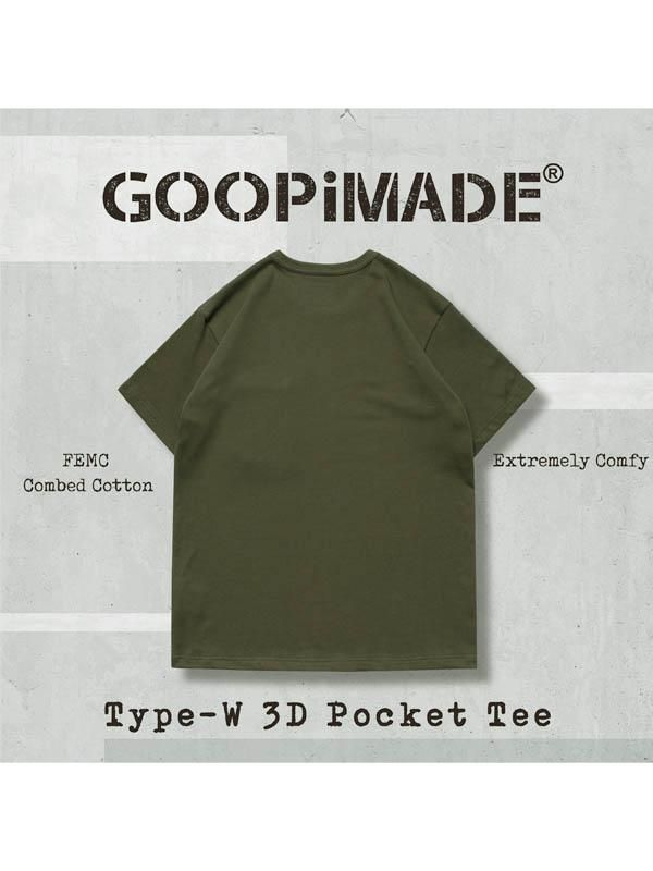 GOOPiMADE - TYPE-W 3D POCKET EXPO® COTTON T-SHIRT - SHINKIROU1.0