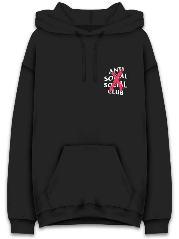 ANTI SOCIAL SOCIAL CLUB - CANCELLED BLACK SWEAT HOODIE - SHINKIROU 1.0