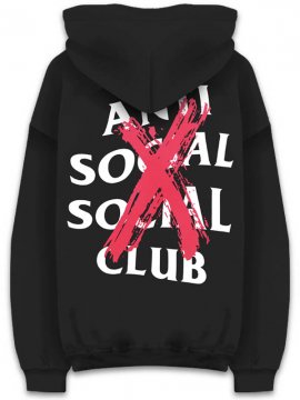 <strong>ANTI SOCIAL SOCIAL CLUB</strong>CANCELLED BLACK SWEAT HOODIE<br>BLACK