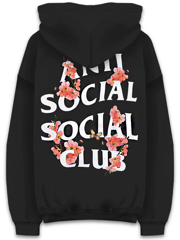 ANTI SOCIAL SOCIAL CLUB - KKOCH BLACK SWEAT HOODIE - SHINKIROU 1.0