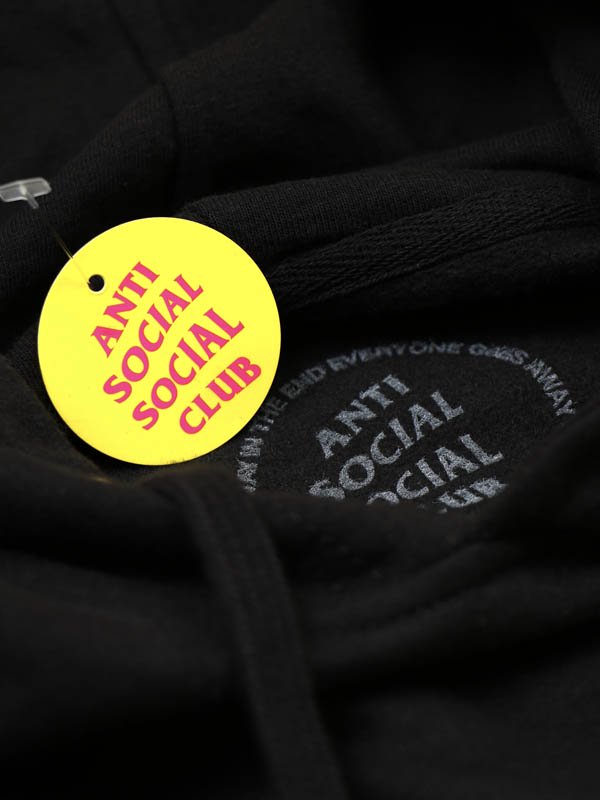 ANTI SOCIAL SOCIAL CLUB - KKOCH BLACK SWEAT HOODIE - SHINKIROU 1.0