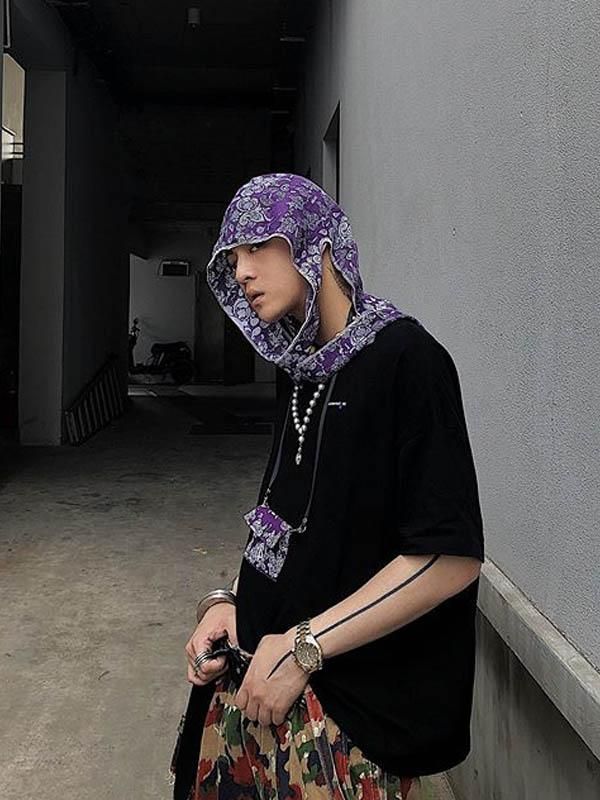 テンダーロインボルネオスカルバンダナ　本藍染 TENDERLOIN テンダーロイン 20SS BANDANA SKULL LITMUS TIE DYE