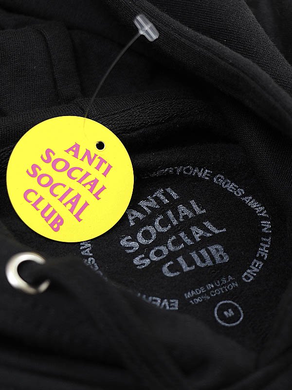 ANTI SOCIAL SOCIAL CLUB - CANCELLED REMIX BLACK SWEAT HOODIE 