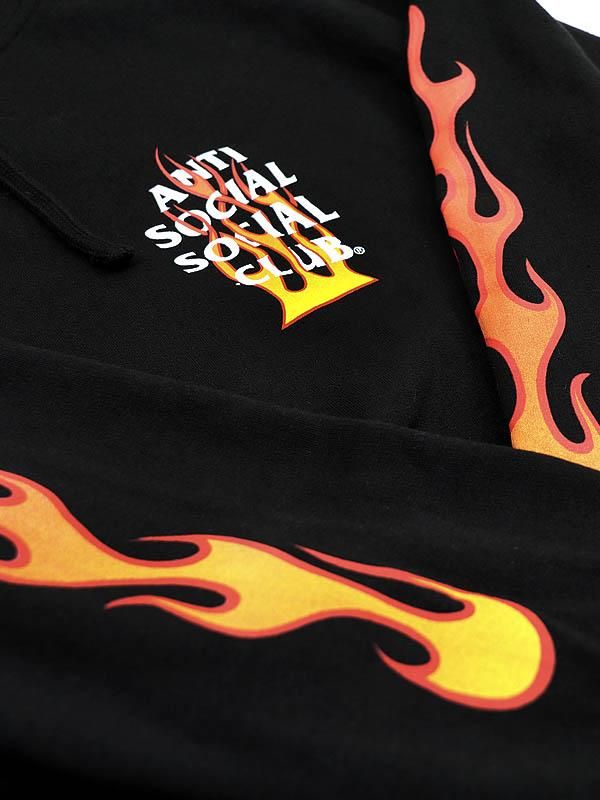 ANTI SOCIAL SOCIAL CLUB - FIREBIRD BLACK SWEAT HOODIE - SHINKIROU 1.0