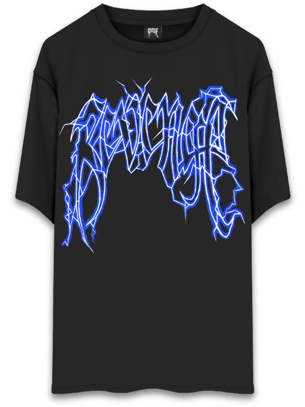 REVENGE GALLERY - LIGHTNING LOGO BLACK T-SHIRT - SHINKIROU1.0