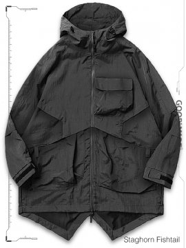 <strong>GOOPiMADE</strong>MP-03T “STAGHORN“ FISHTAIL UTILITY PARKA JACKET<br>GRAY