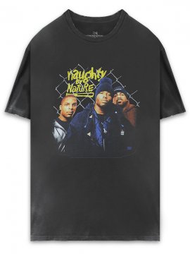 <strong>THE INSPIREDSTUDIO</strong>NAUGHTY BY NATURE T-SHIRT<br>WASHED BLACK