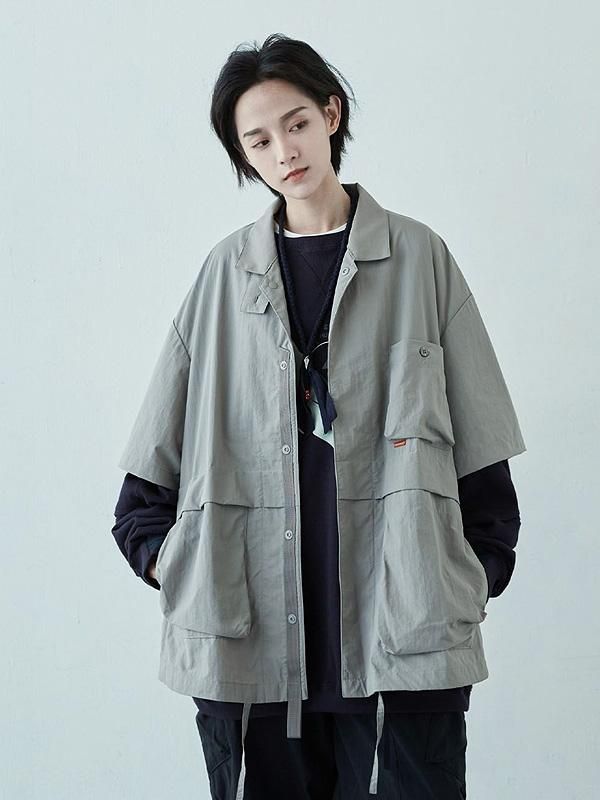 GOOPiMADE - グーピーメイド - “TP-01“ WR NECKBAND SHIRT - SHINKIROU