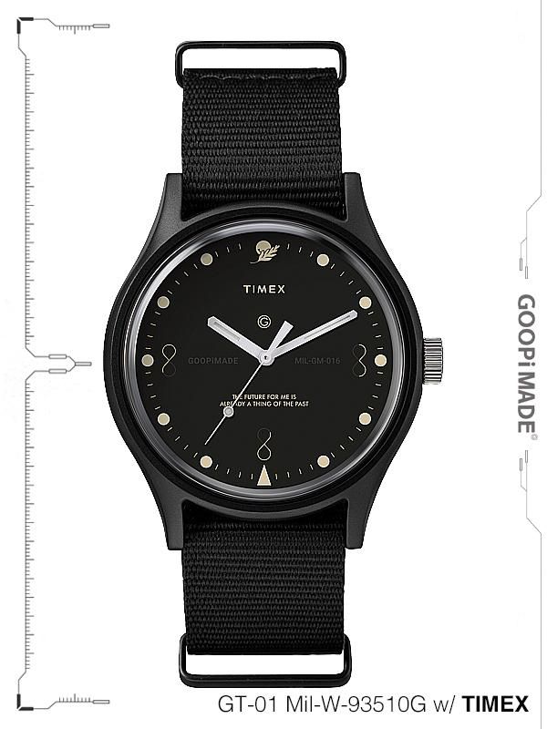 MEGMEG様確認用ページ＊名入れオーダーメイド時計 GOOPiMADE - “リバースサンダイアル“ GT-01 ミルスペック W