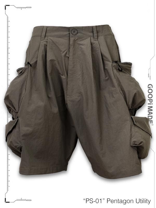 GOOPiMADE グーピーメイド Utility Shorts ショーツ GOOPiMADE - グーピーメイド - “PS-01“ Pentagon Utility Shorts