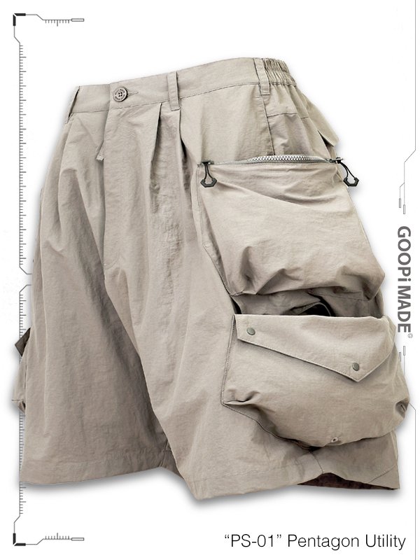 GOOPi Pentagon Utility Shorts BONE - ワークパンツ/カーゴパンツ