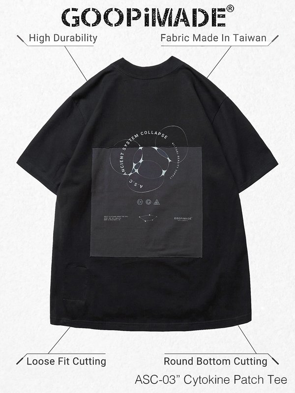 GOOPiMADE - “ASC-03“ Cytokine Patch Tee - SHINKIROU1.0