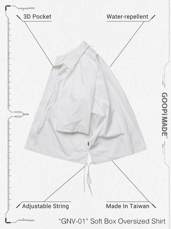 GOOPiMADE - グーピーメイド - “GNV-01“ Soft Box Oversized Shirt 