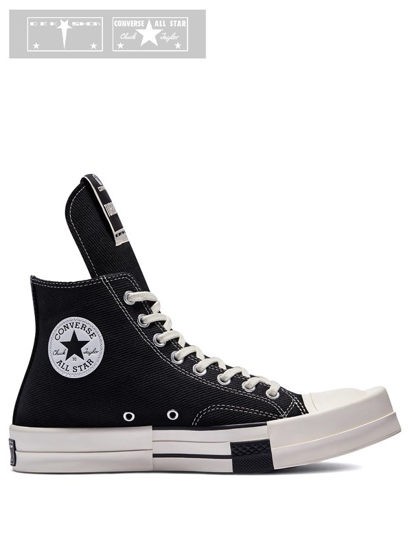 RICK OWENS DRKSHDW CONVERSE - TURBODRK CHUCK 70 HIGH -SHINKIROU1.0