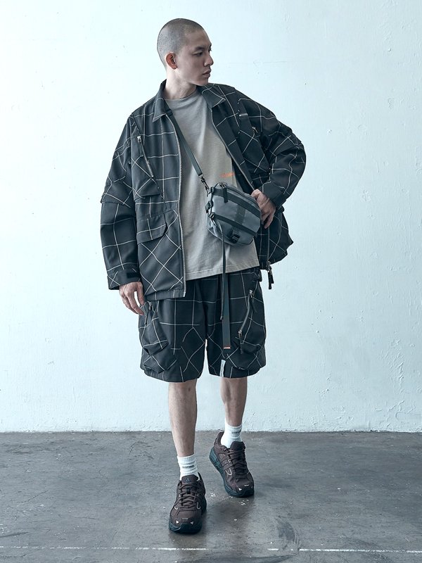 GOOPiMADE x 4DIMENSION - “FD-J4“ Mesh Windowpane Utility Jacket