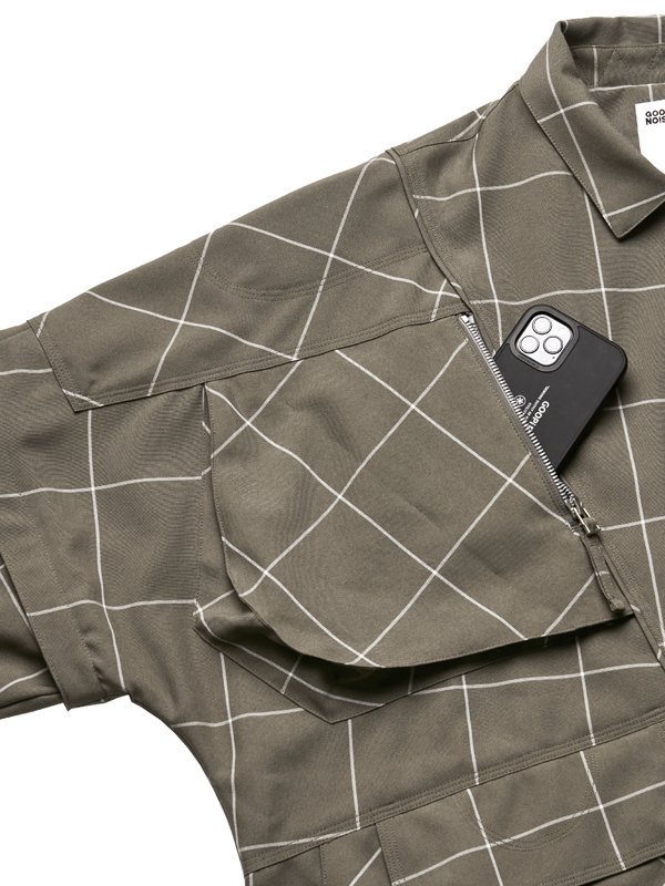 GOOPiMADE x 4DIMENSION - “FD-J4“ Mesh Windowpane Utility Jacket