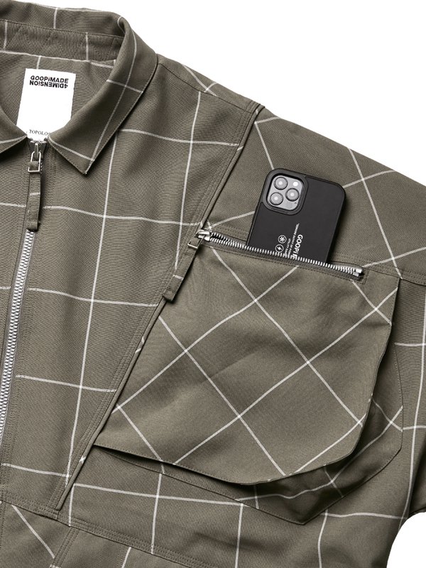 GOOPiMADE x 4DIMENSION - “FD-J4“ Mesh Windowpane Utility Jacket