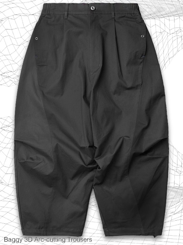 MELSIGN - Baggy 3D Arc-cutting Trousers - SHINKIROU1.0