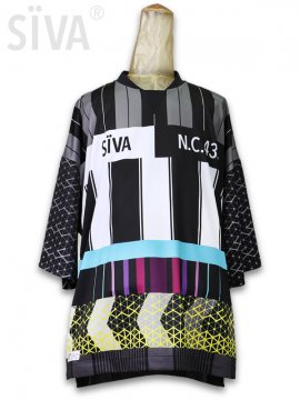 <strong>SIVA</strong>FOOTBALL WIDE SHIRT<br>BLACK_STRIPE