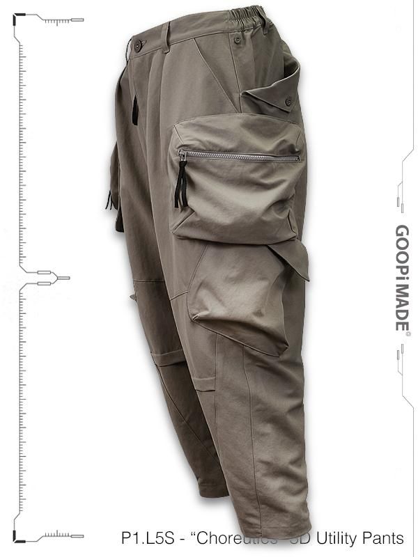GOOPiMADE - P1.L5S - “Choreutics“ 3D Utility Pants