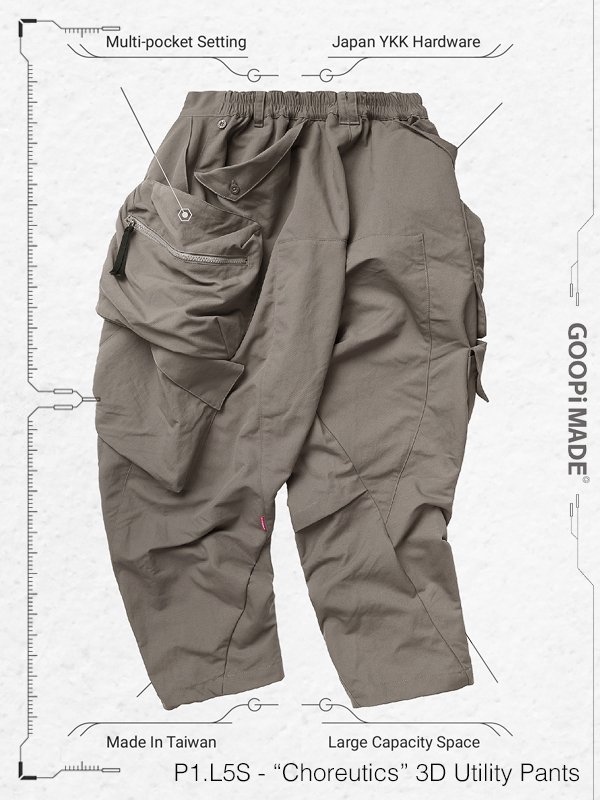 GOOPiMADE “Choreutics“ 3D Utility Pants - www.muniloslagos.cl