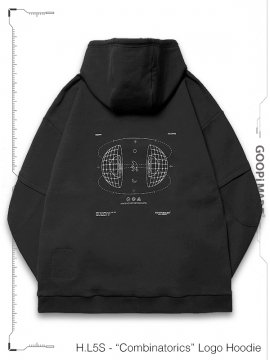 <strong>GOOPiMADE</strong>H.L5S - “Combinatorics” Logo Hoodie<br>SHADOW