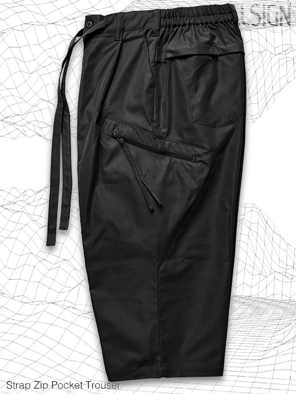 MELSIGN - Strap Zip Pocket Trousers - SHINKIROU1.0